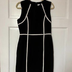 Black Calvin Klein sheath dress; size 8